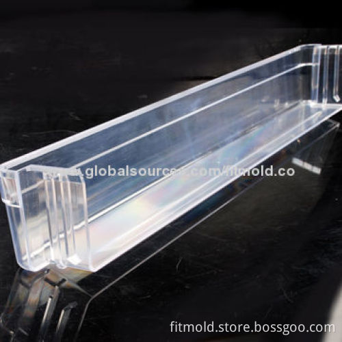 Plastic Injection Molding Part for Refrigerator Box, Made of Highly Transparent Material